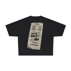 AF Oversize Tee “Make Money” –  Black
