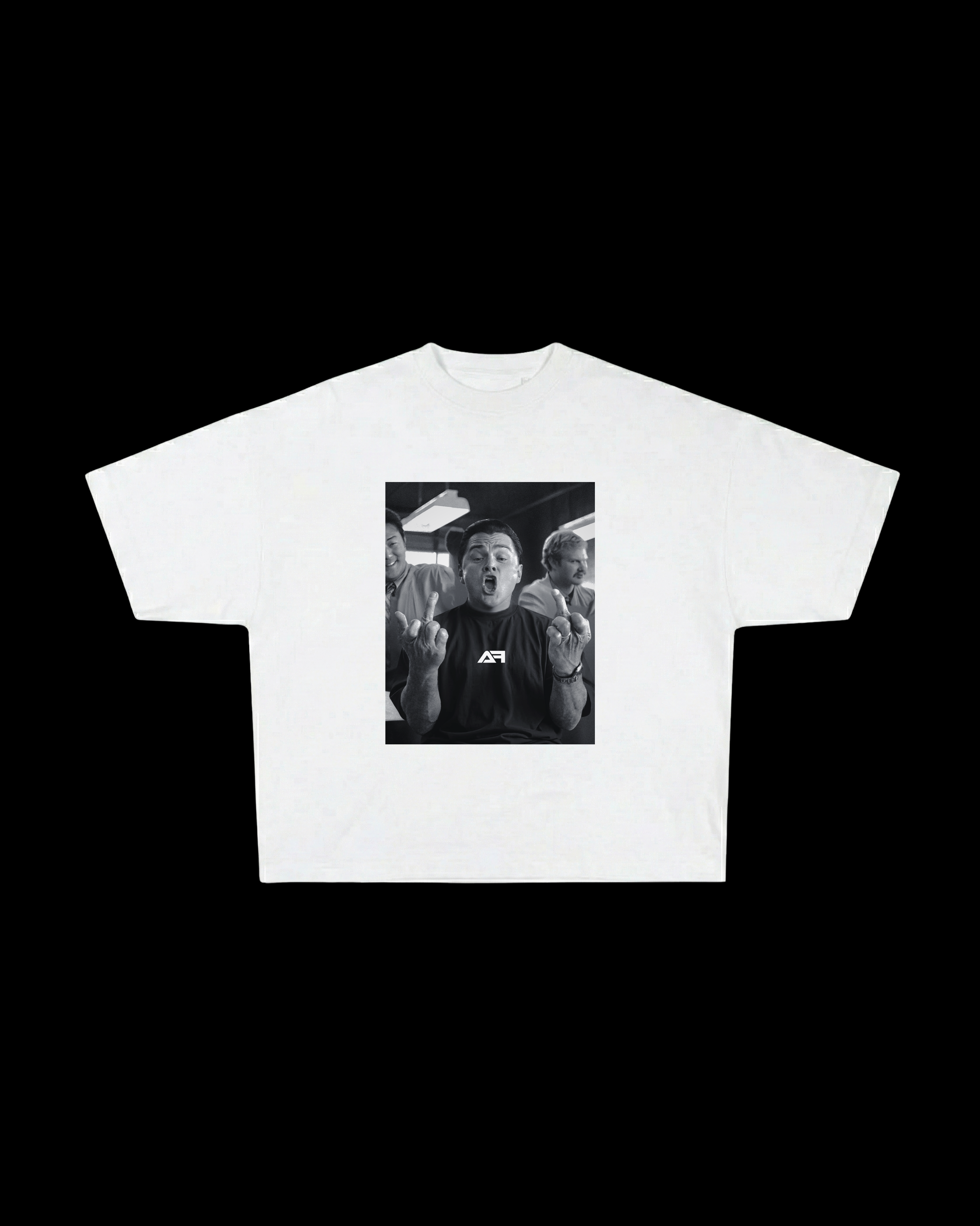 AF Oversize Tee “No Apologies” – White